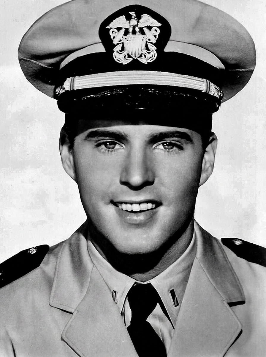 Portrait photo of a naval officer, original